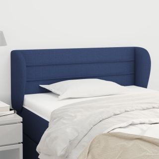 voodipeats servadega, sinine, 83x23x78/88 cm, kangas