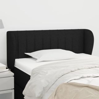 voodipeats servadega, must, 83x23x78/88 cm, kangas