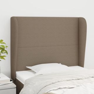 voodipeats servadega, pruunikashall, 93x23x118/128 cm, kangas