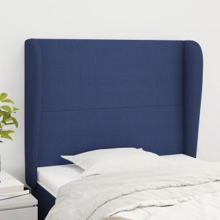 voodipeats servadega, sinine, 83x23x118/128 cm, kangas