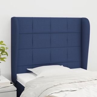 voodipeats servadega, sinine, 83x23x118/88 cm, kangas