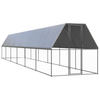 õue kanapuur, 2 x 12 x 2 m, tsingitud teras