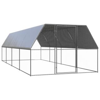 õue kanapuur, 3 x 8 x 2 m, tsingitud teras