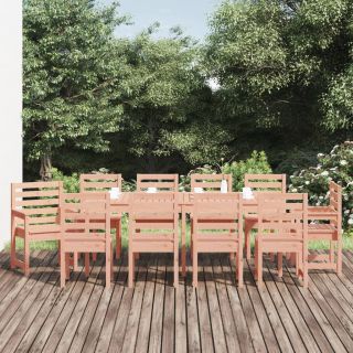 11-osaline aia söögimööbli komplekt, ebatsuuga puit