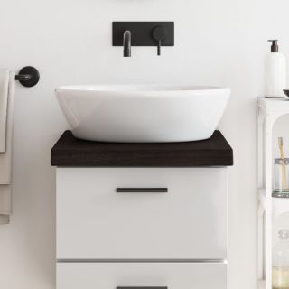 vannitoa tasapind, tumepruun, 40x50x(2-6)cm töödeldud täispuit