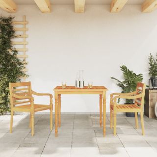 3-osaline aiamööbli komplekt, tiikpuu