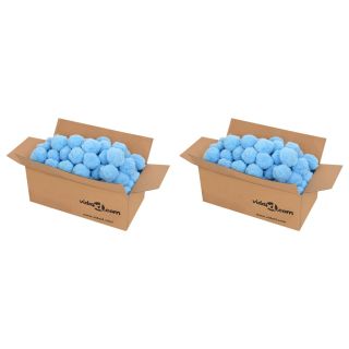 antibakteriaalsed basseini filterpallid, sinine, 1400 g, PE