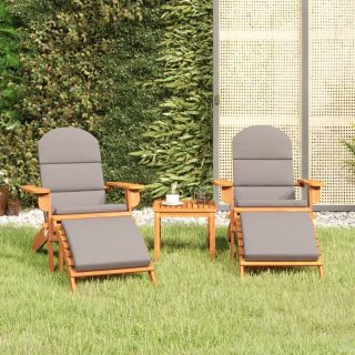 3-osaline Adirondack aiamööbli komplekt, akaatsiapuit