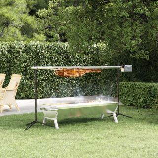 automaatne grill koos alusega, roostevaba teras