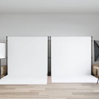 taustaraamid 2 tk, must, 305x243 cm, teras