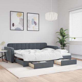 diivanvoodi väljatõmmatav ja sahtlitega madratsita, 90x200 cm