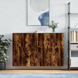 seinakapid 2 tk, suitsutatud tamm, 69,5 x 34 x 90 cm