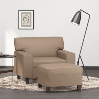 tugitool jalapingiga, cappuccino, 60 cm, kunstnahk