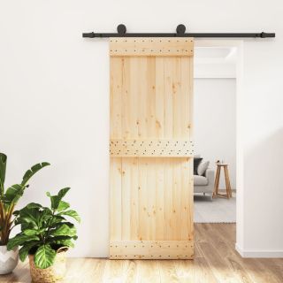 раздвижная дверь с фурнитурой 80 x 210 см, сосна