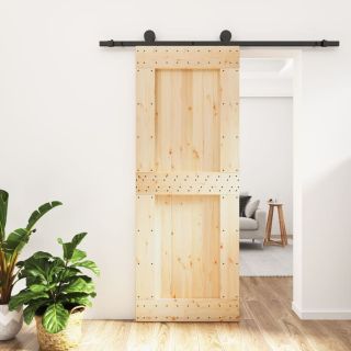 раздвижная дверь с фурнитурой 80 x 210 см, сосна