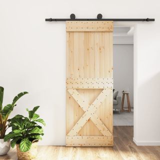 раздвижная дверь с фурнитурой 80 x 210 см, сосна