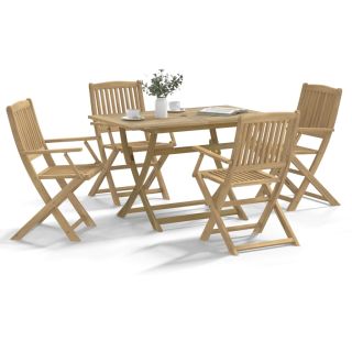 5-osaline aiamööbli komplekt, akaatsiapuit