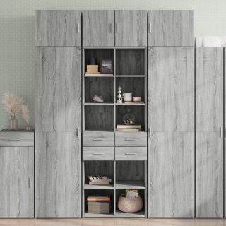 hoiukapp, hall Sonoma tamm, 70 x 42,5 x 225 cm tehispuit