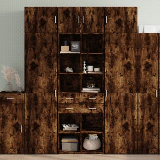 hoiukapp, suitsutatud tamm, 70 x 42,5 x 225 cm tehispuit