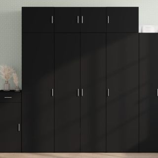 hoiukapp, must, 80 x 42,5 x 225 cm, tehispuit