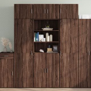 hoiukapp, pruun tamm, 70 x 42,5 x 225 cm tehispuit