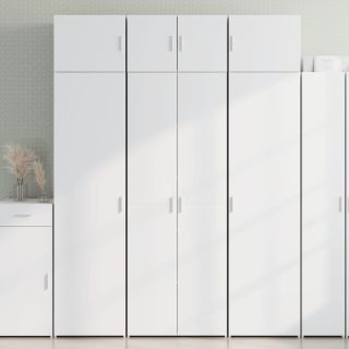 hoiukapp, valge, 70 x 42,5 x 225 cm, tehispuit