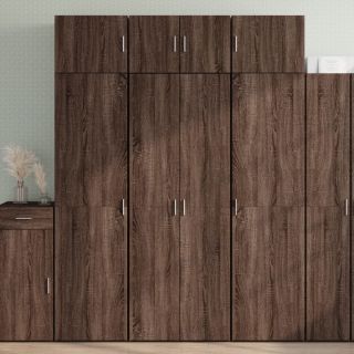 kõrge kapp, pruun tamm, 70x42,5x185 cm tehispuit