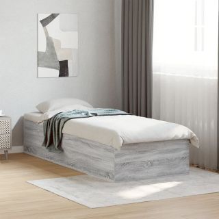 voodiraam, hall Sonoma tamm, 100 x 200 cm, tehispuit