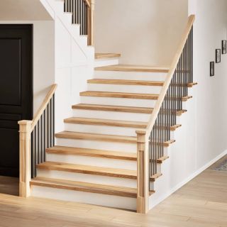 Ступени лестницы 2 шт., 120x25x2 см, необработанная дубовая древесина