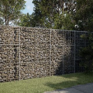 kattega gabioonkorv, 200 x 50 x 150 cm, tsingitud raud