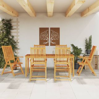 7-osaline aiamööblikomplekt, akaatsiapuit