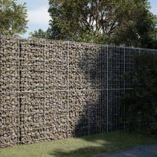 kaanega gabioonkorv, 250x100x200 cm, tsingitud raud