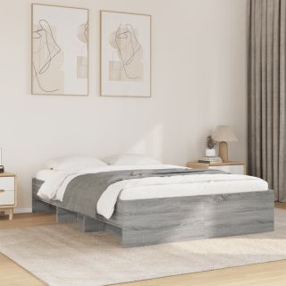 voodiraam, hall Sonoma tamm, 140 x 190 cm, tehispuit