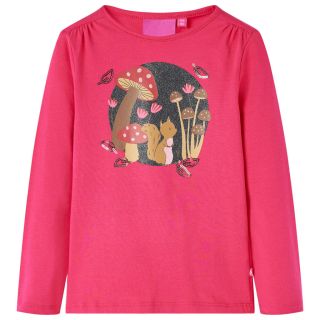 Pikkade varrukatega lastesärk, erkroosa, 104