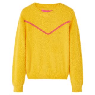 Laste kampsun, kootud, tume ooker, 92