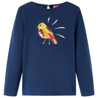 Pikkade varrukatega lastesärk, tumesinine, 116