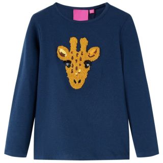 Pikkade varrukatega lastesärk, tumesinine, 104