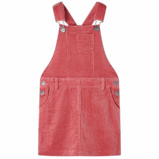 Laste traksidega kleit, velvet, roosa , 92