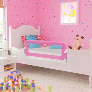 Бортик для детской кроватки, розовый, 120 x 42 см, полиэстер
