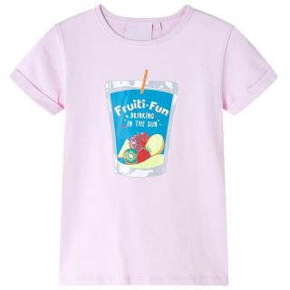 Laste T-särk, pehme roosa, 128