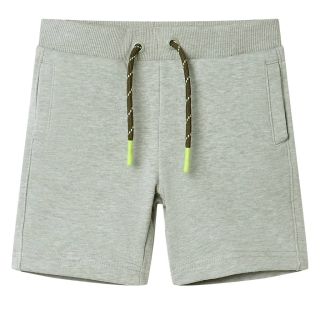 Laste lühikesed püksid pingutusnööriga, khaki, 92