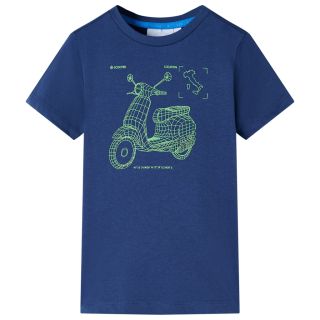 Laste T-särk, tumesinine, 104