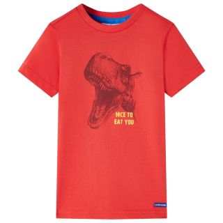 Laste T-särk, punane, 104