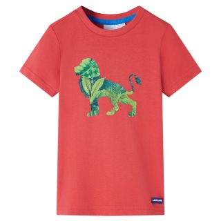 Laste T-särk, punane, 104