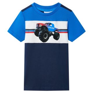 Laste T-särk sinine ja tumesinine 104