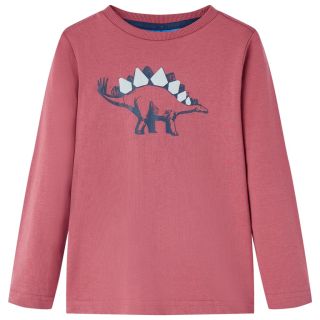 Pikkade varrukatega lastesärk, tumepunane, 92