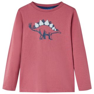 Pikkade varrukatega lastesärk, tumepunane, 140