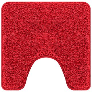 Vannitoa vaip U-kujuline Punane 50x50 cm Polüpropüleen Libisemiskindel