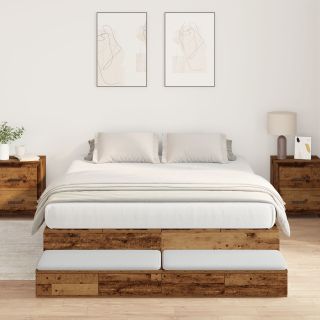 Hoiuvoodi Raam Vana Puit 135x190 cm