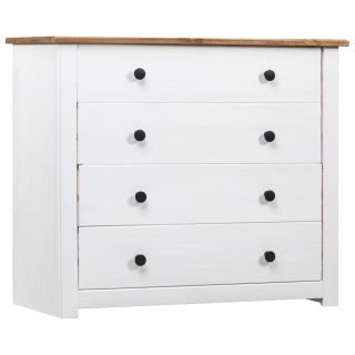 kummut valge 80 x 40 x 73 cm, mänd, Panama sari